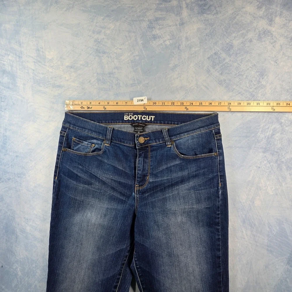 New York & Company Womens‎ Low Rise Bootcut Jeans Blue Size 12 Average Stretch